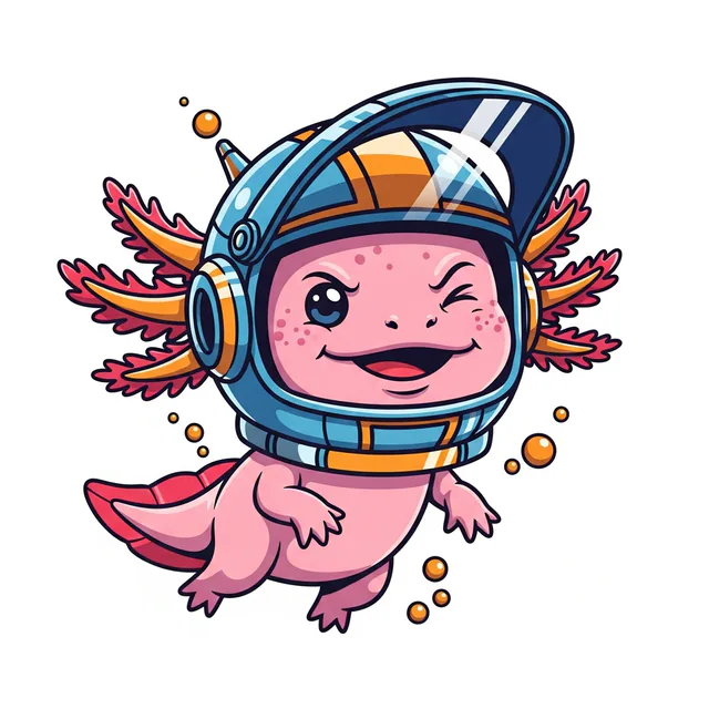 Zorp, the cosmic axolotl pilot